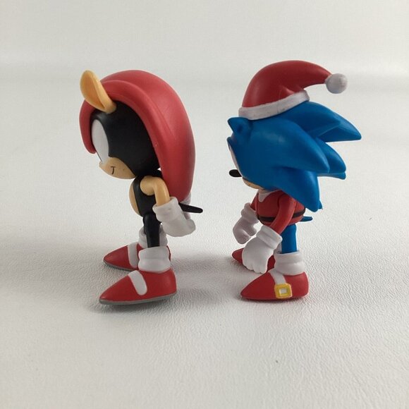 Sega Sonic The Hedgehog Deluxe Christmas 3" PVC Figures Mighty Armadillo Lot - Picture 2 of 6